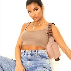 PrettyLittle Thing Mocha Tank Top